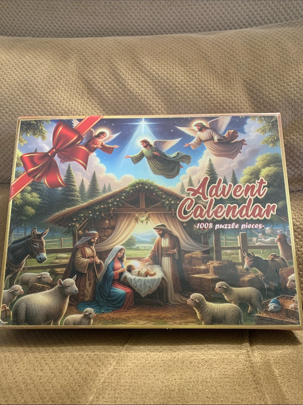 Advent Calendar Nativity Puzzle - Cream and Multi